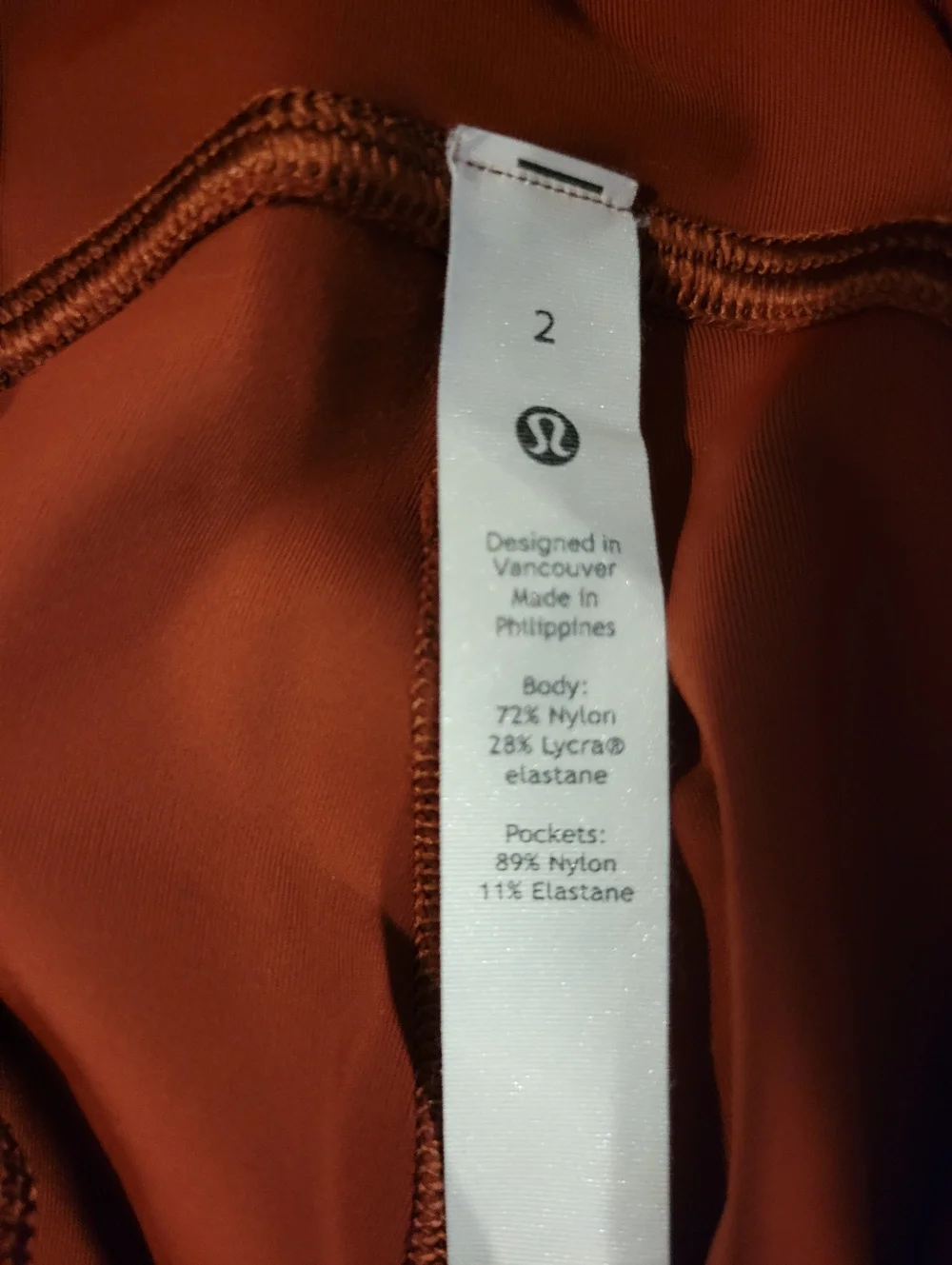 lululemon athletica High-Rise Rusty Red Leggings - Picture 3 of 4